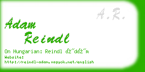 adam reindl business card